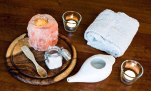 Himalayan Salt Candle Holder