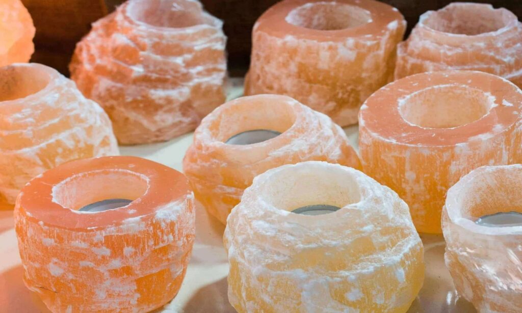 salt candle holder