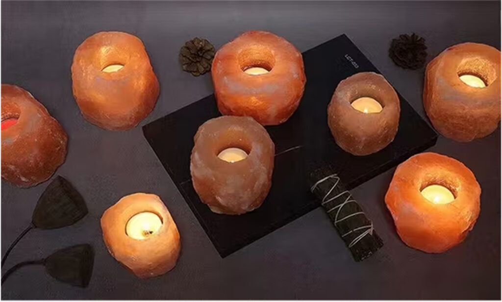 Himalayan salt candle votives