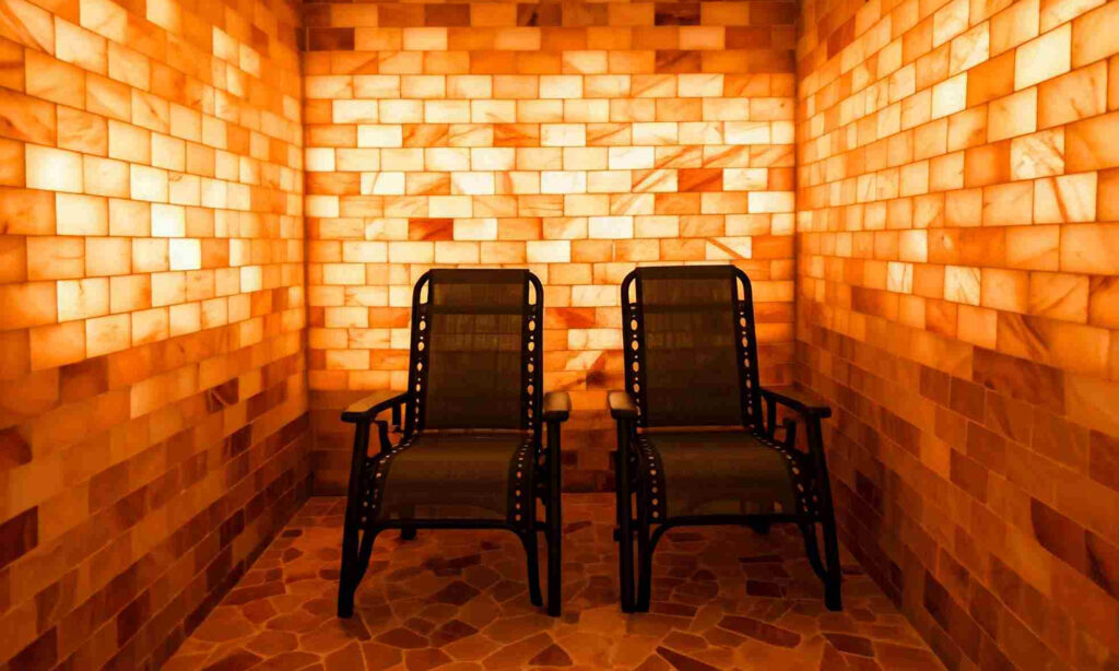 salt tiles sauna